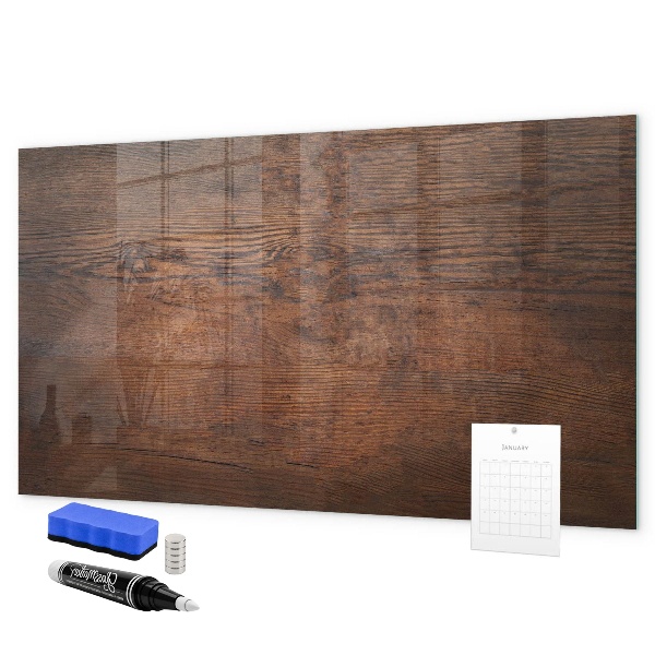 Decoratief glazen wandbord beschrijfbaar en magnetisch Een knusse ruimte om je herinneringen tentoon te stellen.