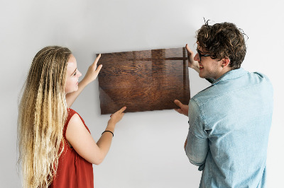 Decoratief glazen wandbord beschrijfbaar en magnetisch Een knusse ruimte om je herinneringen tentoon te stellen.