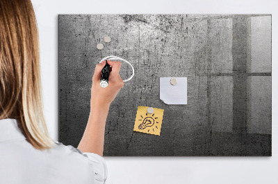 Memobord van glas met print inclusief neodymium magneten Bord voor foto's en notities