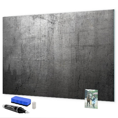 Memobord van glas met print inclusief neodymium magneten Bord voor foto's en notities