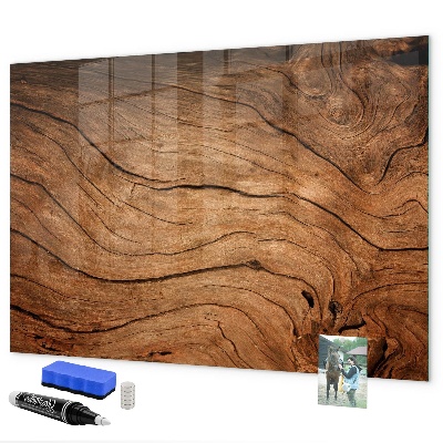 Decoratief glazen wandbord beschrijfbaar en magnetisch Modern magnetisch fotobord