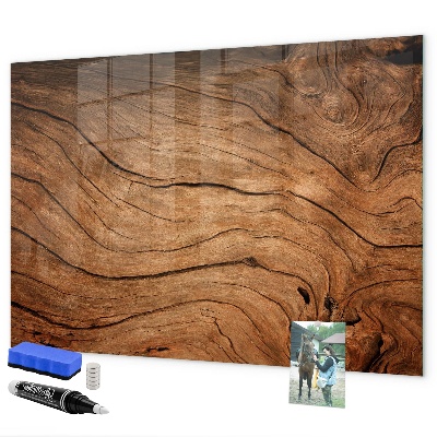 Decoratief glazen wandbord beschrijfbaar en magnetisch Modern magnetisch fotobord