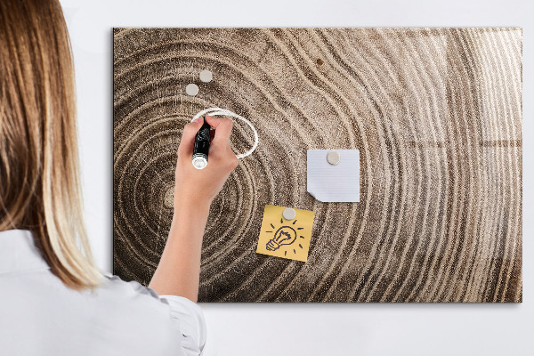 Decoratief glazen wandbord beschrijfbaar en magnetisch Memobord met magneten en foto's