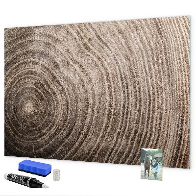 Decoratief glazen wandbord beschrijfbaar en magnetisch Memobord met magneten en foto's