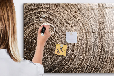 Decoratief glazen wandbord beschrijfbaar en magnetisch Memobord met magneten en foto's