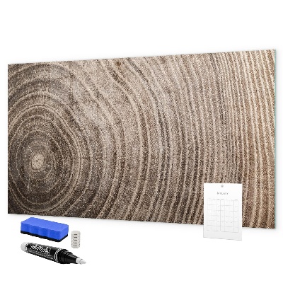 Decoratief glazen wandbord beschrijfbaar en magnetisch Memobord met magneten en foto's