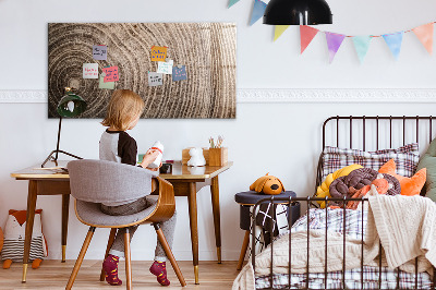 Decoratief glazen wandbord beschrijfbaar en magnetisch Memobord met magneten en foto's