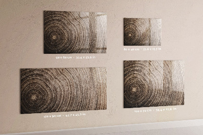Decoratief glazen wandbord beschrijfbaar en magnetisch Memobord met magneten en foto's