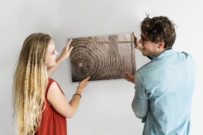 Decoratief glazen wandbord beschrijfbaar en magnetisch Memobord met magneten en foto's