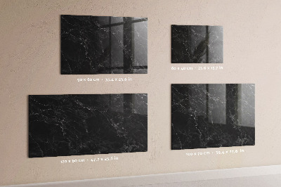 Memobord van glas met print inclusief neodymium magneten Modern prikbord voor notities en foto's