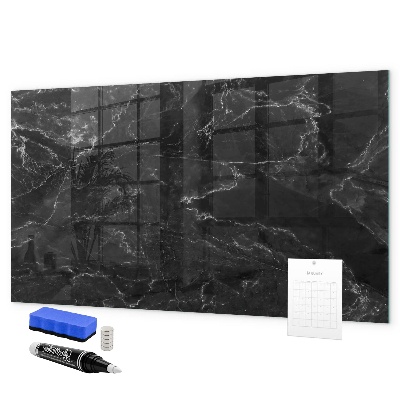 Decoratief glazen wandbord beschrijfbaar en magnetisch Een stijlvol bord voor notities en foto's
