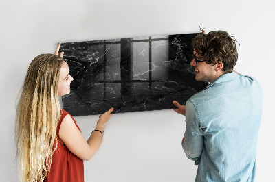 Decoratief glazen wandbord beschrijfbaar en magnetisch Een stijlvol bord voor notities en foto's
