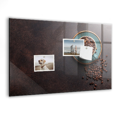 Memobord van glas met print inclusief neodymium magneten Magnetisch bord voor foto's en notities