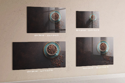 Memobord van glas met print inclusief neodymium magneten Magnetisch bord voor foto's en notities