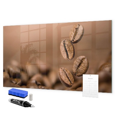 Memobord van glas met print inclusief neodymium magneten Een creatieve ruimte voor notities en foto's