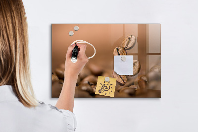 Memobord van glas met print inclusief neodymium magneten Een creatieve ruimte voor notities en foto's