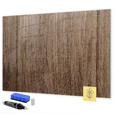 Decoratief glazen wandbord beschrijfbaar en magnetisch Notitie- en fotobord