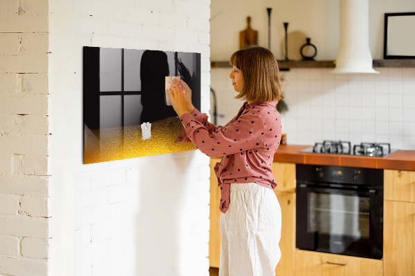 Memobord van glas met print inclusief neodymium magneten Magnetisch bord voor notities en foto's
