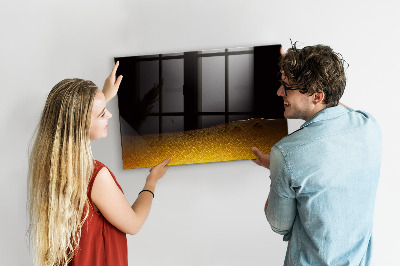 Memobord van glas met print inclusief neodymium magneten Magnetisch bord voor notities en foto's