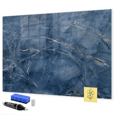 Memobord van glas met print inclusief neodymium magneten Magnetisch bord voor notities en foto's