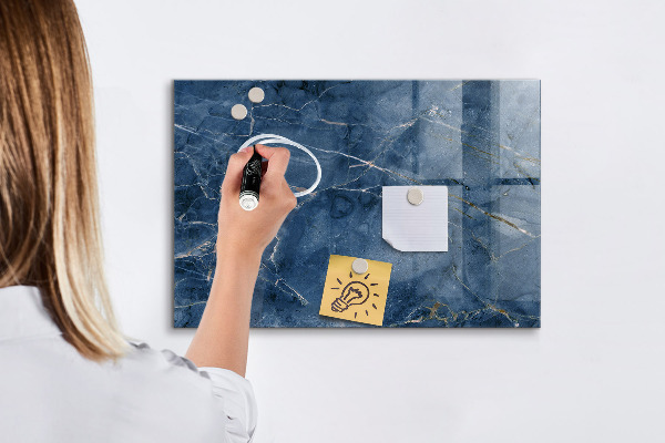 Memobord van glas met print inclusief neodymium magneten Magnetisch bord voor notities en foto's