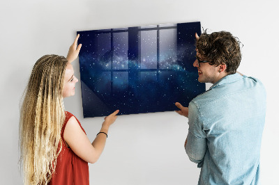 Decoratief glazen wandbord beschrijfbaar en magnetisch Magnetisch bord voor foto's en notities
