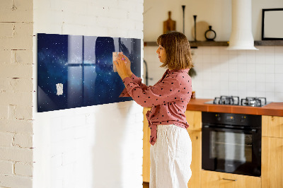Decoratief glazen wandbord beschrijfbaar en magnetisch Magnetisch bord voor foto's en notities