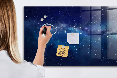 Decoratief glazen wandbord beschrijfbaar en magnetisch Magnetisch bord voor foto's en notities