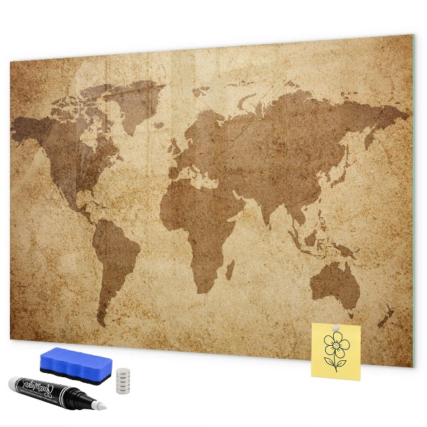 Wereldkaart als inspiratiebord