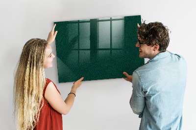 Decoratief glazen wandbord beschrijfbaar en magnetisch Notitie- en fotobord