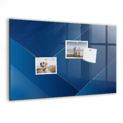 Memobord van glas met print inclusief neodymium magneten Modern prikbord voor notities en foto's