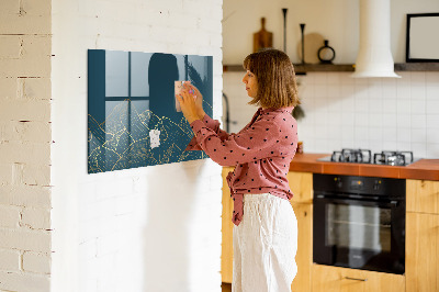 Decoratief glazen wandbord beschrijfbaar en magnetisch Modern prikbord voor notities en foto's