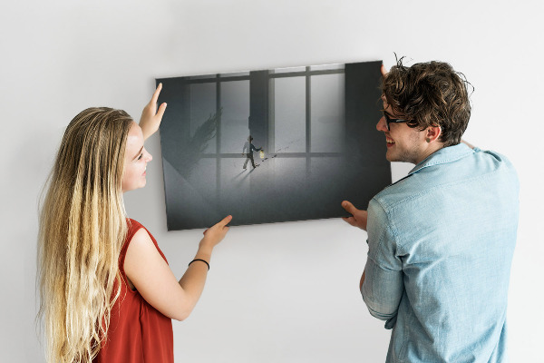 Decoratief glazen wandbord beschrijfbaar en magnetisch Magnetisch bord voor foto's en notities
