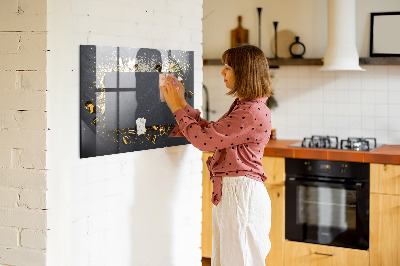 Decoratief glazen wandbord beschrijfbaar en magnetisch Creatief fotopresentatiebord