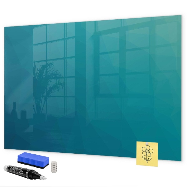 Memobord van glas met print inclusief neodymium magneten Praktische accessoires voor op kantoor en thuis.
