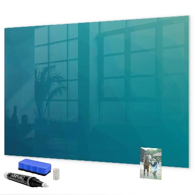 Memobord van glas met print inclusief neodymium magneten Praktische accessoires voor op kantoor en thuis.