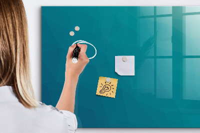 Memobord van glas met print inclusief neodymium magneten Praktische accessoires voor op kantoor en thuis.