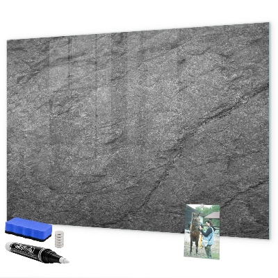 Decoratief glazen wandbord beschrijfbaar en magnetisch Magnetisch bord voor foto's en notities