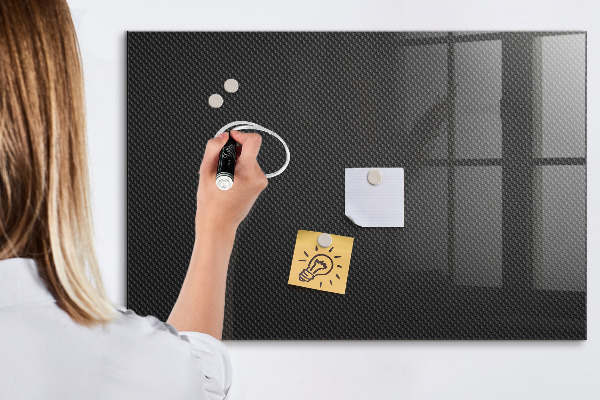 Decoratief glazen wandbord beschrijfbaar en magnetisch Notitie- en fotobord