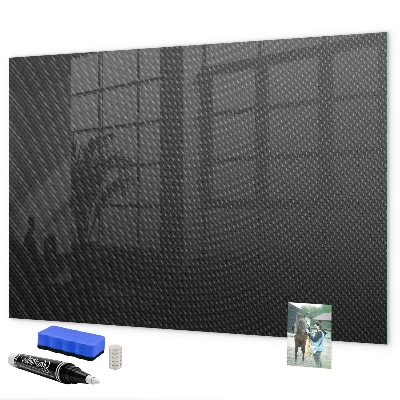 Decoratief glazen wandbord beschrijfbaar en magnetisch Notitie- en fotobord