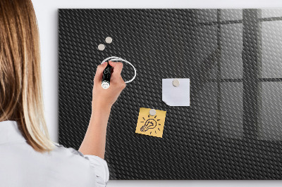 Decoratief glazen wandbord beschrijfbaar en magnetisch Notitie- en fotobord