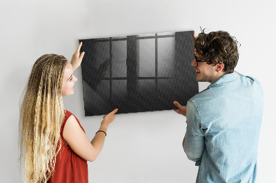 Decoratief glazen wandbord beschrijfbaar en magnetisch Notitie- en fotobord