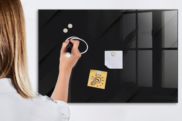Memobord van glas met print inclusief neodymium magneten Memobord met magneten en foto's