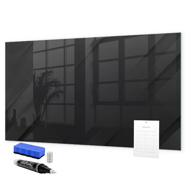 Memobord van glas met print inclusief neodymium magneten Memobord met magneten en foto's