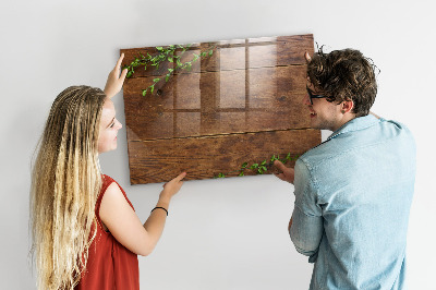Decoratief glazen wandbord beschrijfbaar en magnetisch Een stijlvol bord voor notities en foto's