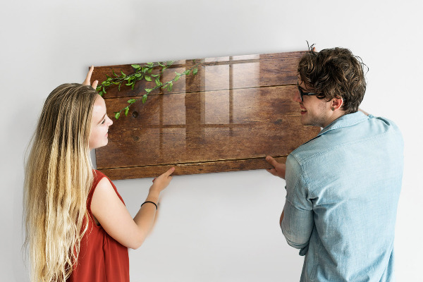 Decoratief glazen wandbord beschrijfbaar en magnetisch Een stijlvol bord voor notities en foto's