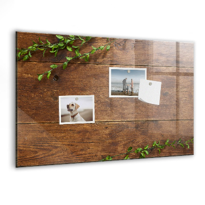 Decoratief glazen wandbord beschrijfbaar en magnetisch Een stijlvol bord voor notities en foto's