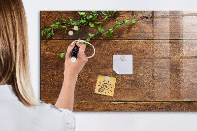 Decoratief glazen wandbord beschrijfbaar en magnetisch Een stijlvol bord voor notities en foto's