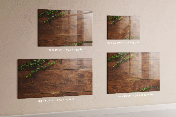 Decoratief glazen wandbord beschrijfbaar en magnetisch Een stijlvol bord voor notities en foto's