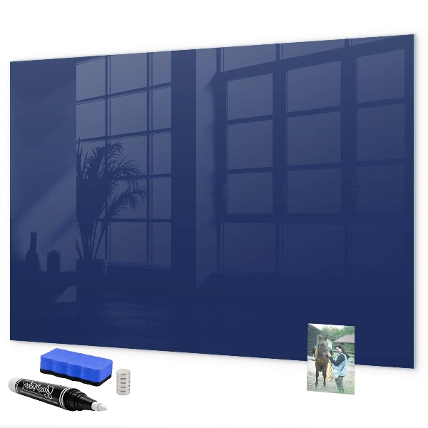 Memobord van glas met print inclusief neodymium magneten Magnetisch bord voor notities en foto's